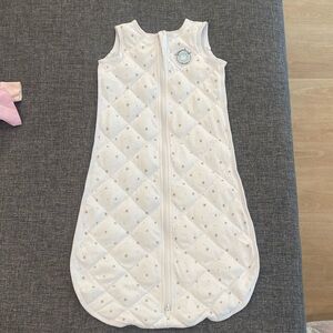 Starry White weighted baby Sleep Sack
